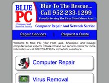 Tablet Screenshot of bluepcsystems.com